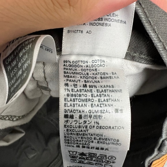 Levis 505 Jeans Mens 34x34 Gray Wash Denim Regular Fit Straight Casual - Picture 9 of 11